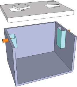 Degrassatore statico rettangolare